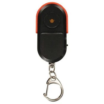 

Battery Operated ABS Alarm Whistle Sound Keychain Locator Mini Portable LED Light Wireless Anti-lost Key Finder