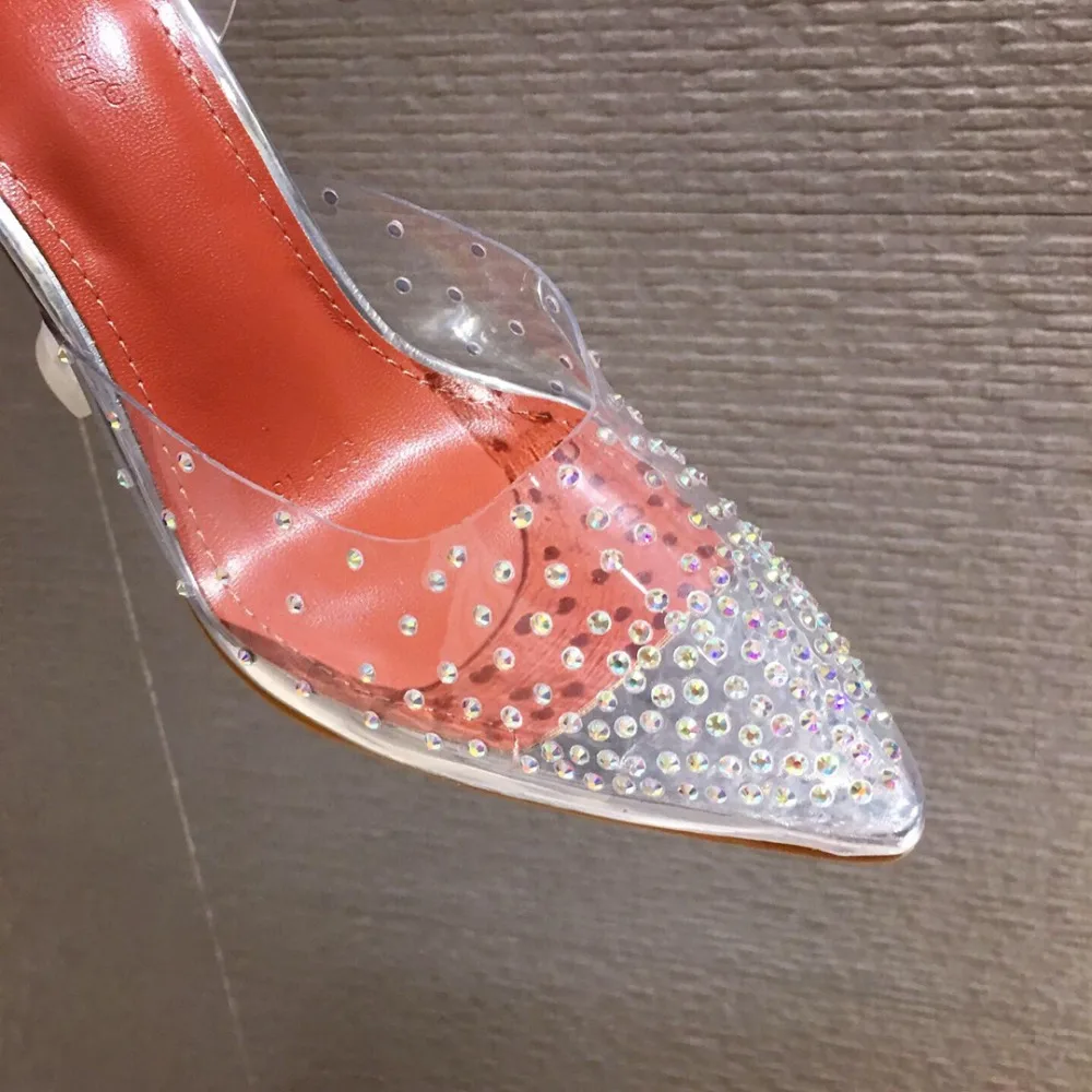 Г. Новые женские туфли-лодочки элегантные свадебные туфли на высоком каблуке с острым носком и стразами туфли-лодочки на шпильке