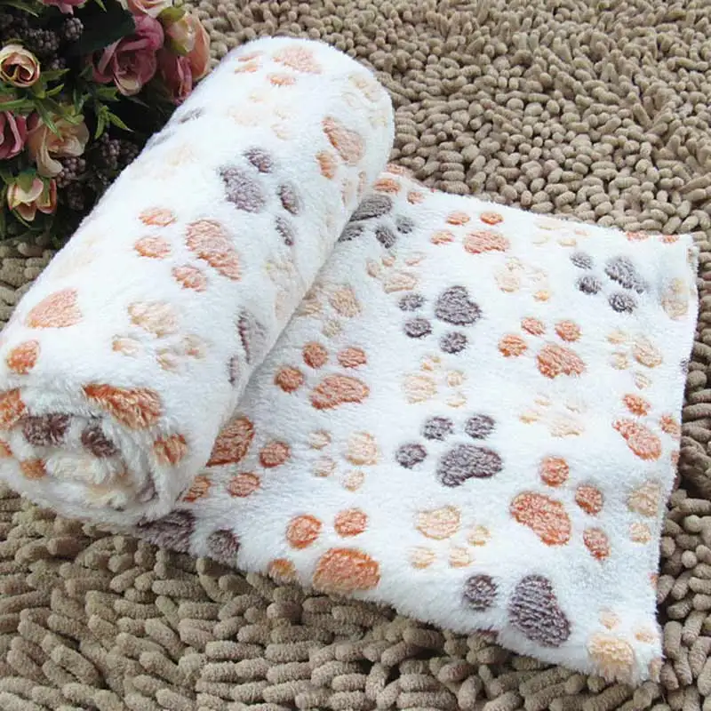 Beige Мягкий удобный коврик для домашних животных, кровать для собаки, зима, утолщенное теплое покрывало для собаки, щенка, спальный коврик-полотенце для маленького, небольшого питомца, собак - Цвет: Beige