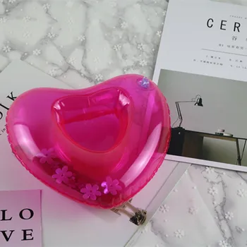 

Mini Love Shape Inflatable Shape Water Swimming Pool Drink Cup Stand Holder Float Toy Coasters Water Beverage Beer Bottle