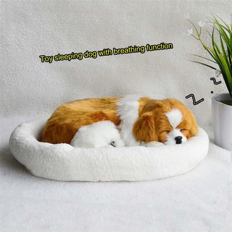 sleeping dog toy that breathes
