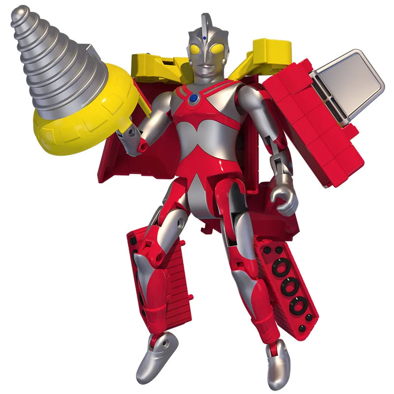 

Johnson Ultraman Boy Toy Monster Battle Transformation Warships Model Deformation Robot Set Hot Selling