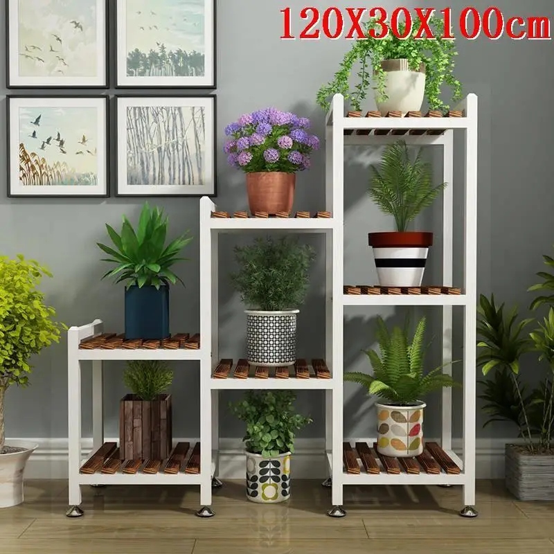 Version D Estante лестница стойка в помещении Balkon для Estanteria Para Plantas Dekoration балкон цветок Stojak Na Kwiaty стойки завод полка - Цвет: Version D