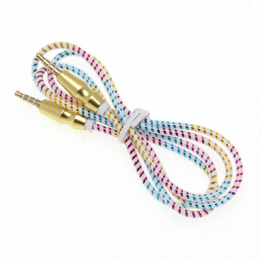 3 5mm Aux Cables Gold Plated Jack 3 5 Audio Cable for Xiaomi redmi 4x Samsung Car Headphone MP3 4 Phone Speaker Auxiliary Cord