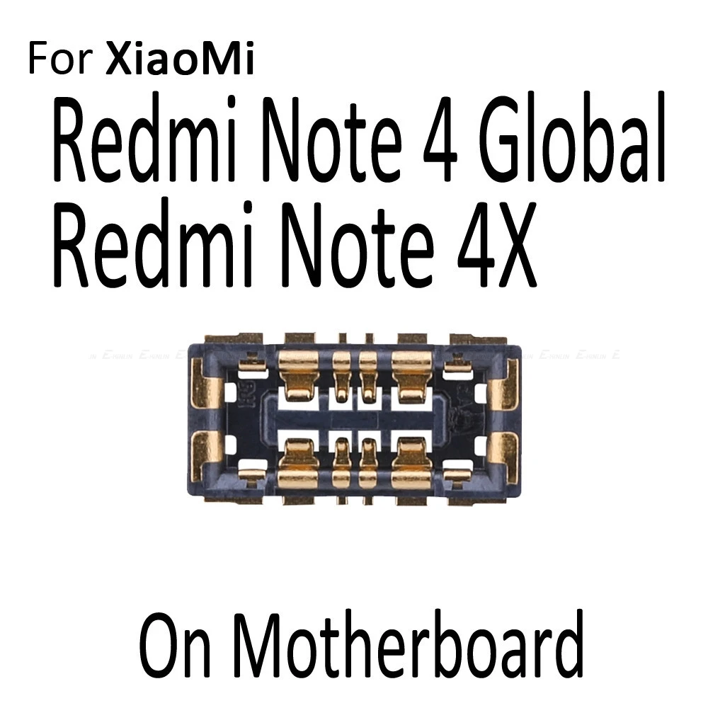 5 шт. FPC Разъем Держатель батареи зажим контакт для XiaoMi Mi 5X A1 A2 6X Redmi Plus 6 6A Note 4 4X Pro 5A 7