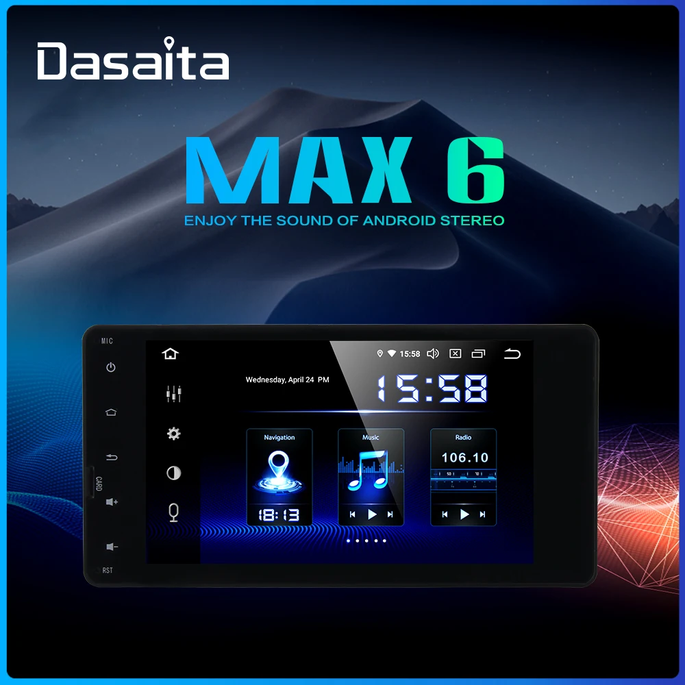 Dasaita Автомагнитола Android 9 0 для Mitsubishi GP Lancer Outlander Pajero EX ASX triton TDA7850 64G rom 7 &quotмульти