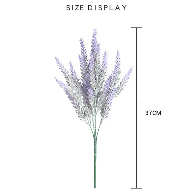 Forró 1Db Provence Romantic Style Dekoráció Lilac Virágok Mesterséges Gabona Dekoratív Növények Szimulációja - Image 4