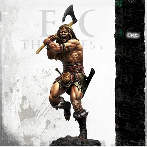 Axe Stand Ancient Warrior Unassembled Resin Figure Model Unpainted Scale 1/24 
