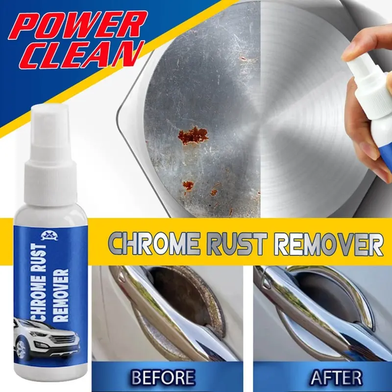 

30/50/100ml Car Paint Surface Rust Remover Multifunctional Iron Powder Cleaner Auto Window Door Rust Derusting Spray Maintenance