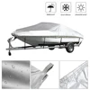Boat Cover Outdoor Protection Waterproof Reflective 300D Oxford Fabric Anti-smashing Tear Proof Fit V-HULL TRI-HULL Runabouts ► Photo 2/6