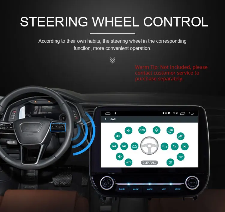Topsna 1 Din Android 10 автомобильный dvd-плеер для Ford eco sport Стерео gps навигация мультимедийный плеер Автомобильный Радио wifi видео RDS