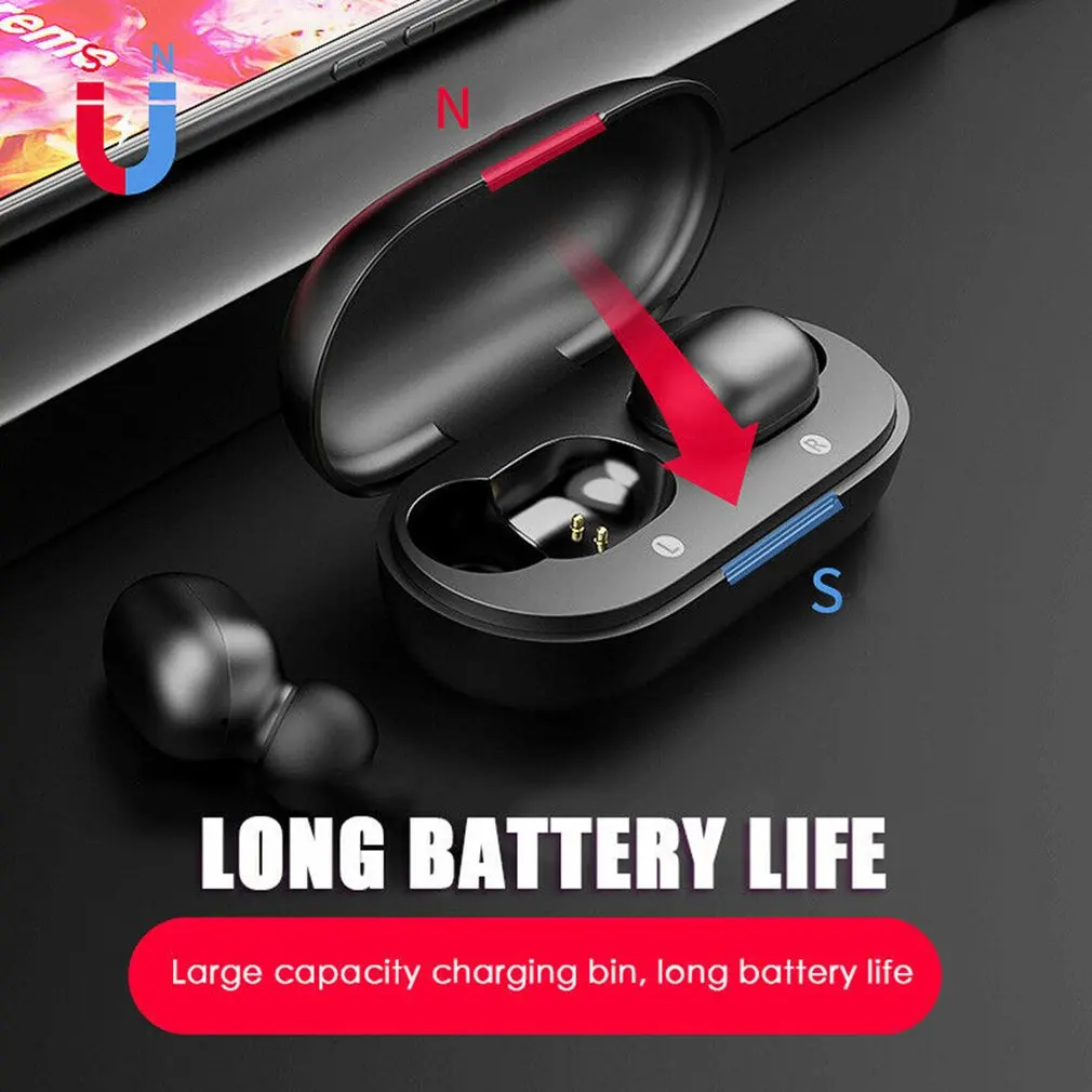 GT1 TWS отпечатков пальцев сенсорные Bluetooth наушники, HD стерео беспроводные наушники, шумоподавление игровая гарнитура