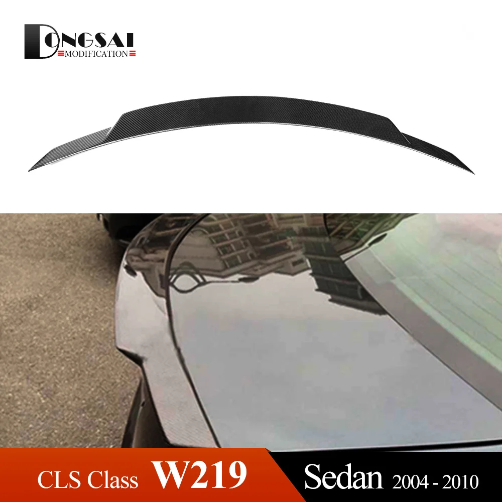 W219 КОВАНЫЕ углеродного волокна Задняя Крышка багажника спойлер для Mercedes Benz 2004-2010 CLS класс - Цвет: AMG C74