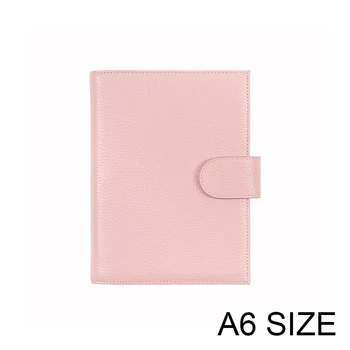 

New Arrival A6 Notebook Diary Planner Genuine Litchi Grain Cowhide Leather Journal Stationery Notepad Agenda Organizer BigPocket
