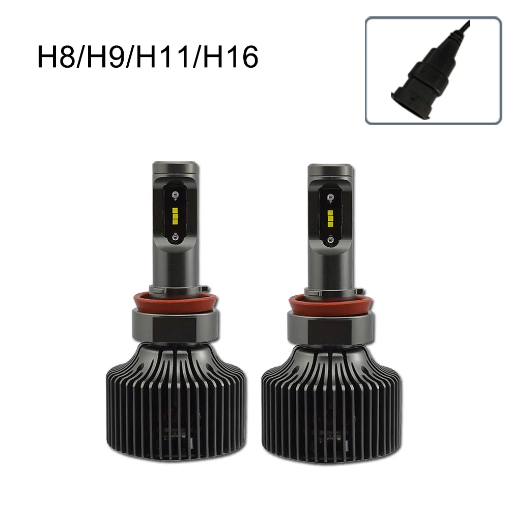 H7 светодиодный фонарь для автомобиля H4/H8/H9/H11/HB3/9005 HB4/9006 светодиодный 30 Вт 5000k переднее освещение для мотоцикла 6000K - Испускаемый цвет: H8 H9 H11 H16