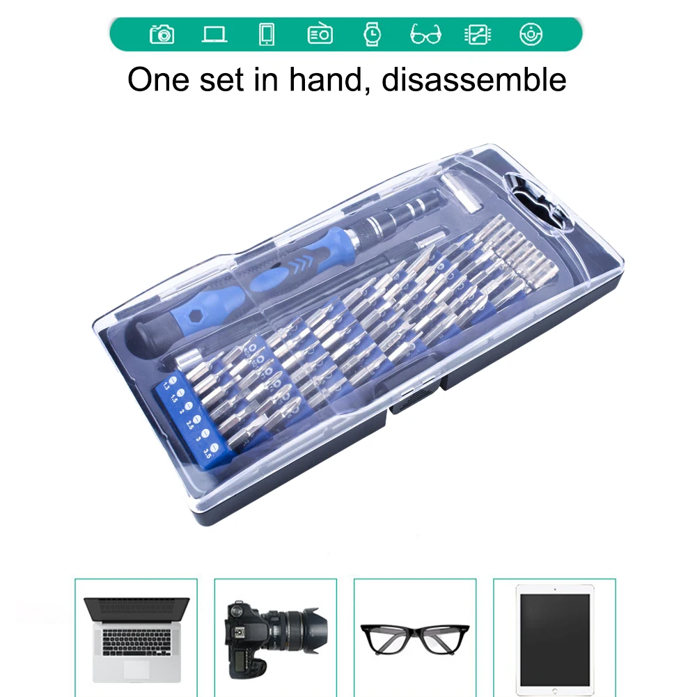 

58 in 1 Repair Hand Tool Kit Mobile Phone Disassemble Repair Tools Clock Screwdriver Head Multi-function Combination Screwdriver