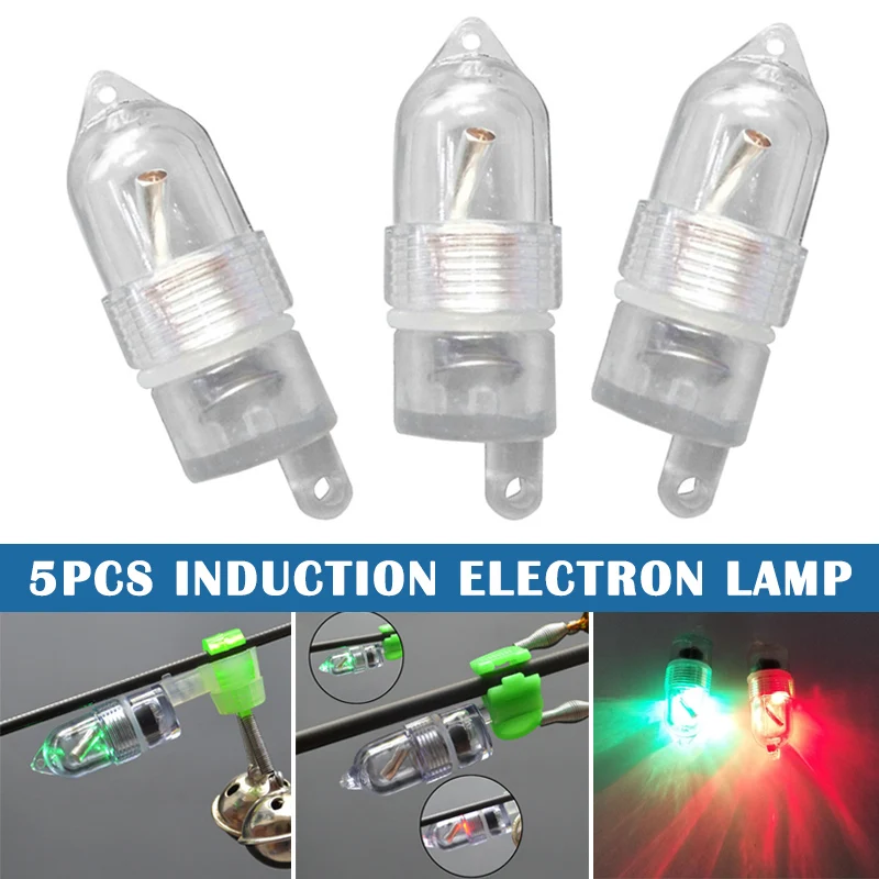 New 5pcs LED Deep Drop Underwater Fish Attracting Lure Fishing Strobe Flash Light Bait Indicator LMH66
