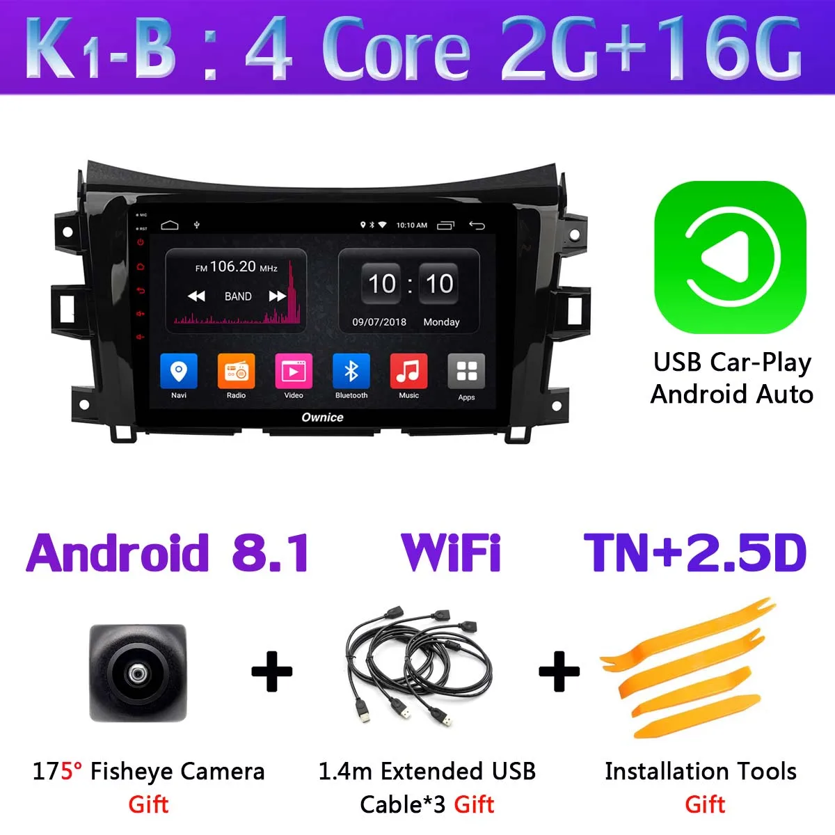 360 ° камера Android 9 4G+ 64G SPDIF DSP Авто CarPlay Автомобильный мультимедийный плеер gps Радио для Nissan Navara NP300 terra Renault Alaskan - Цвет: K1-B-CarPlay