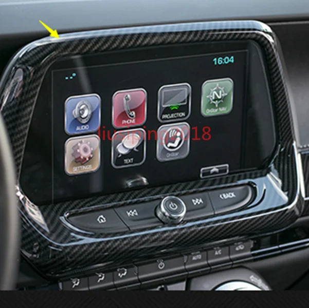 Панель gps-навигации из углеродного волокна для Chevrolet Camaro