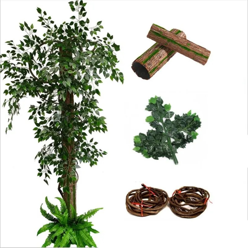 Artificial Tree Bark Faux Tree Post Wraps Natural Vine Pipeline Column