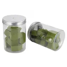 10 шт./кор. консервированная алюминиевая крышка пентагональная сухая влажная двойного назначения пудра для лица слоеная губка для макияжа темно-зеленая гладкая косметика