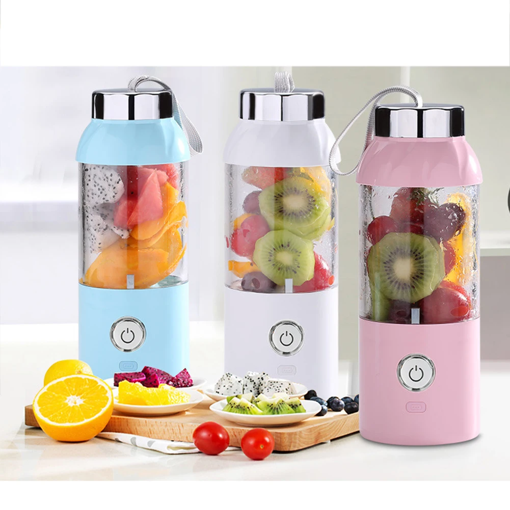 

550ML Juicer Cup Outdoor Use Electric Mixer Home Use Mini Practical Multipurpose Automatic Stainless Steel Portable Blender