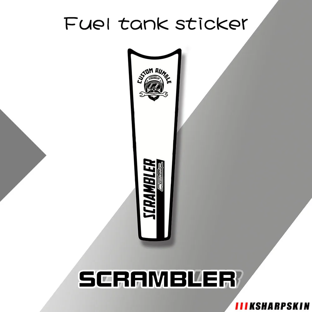 

Устойчивая к царапинам прочная наклейка для корпуса мотоцикла, водонепроницаемая защитная наклейка, Модифицированная 3d-панель для топливного бака DUCATI Scrambler