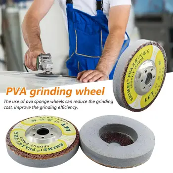 

High Quality PVA Grindstone Sponge Wheel Abrasive Grinding Wheel For Glass Stone Polishing 120#/220# PVA Polishing Wheel