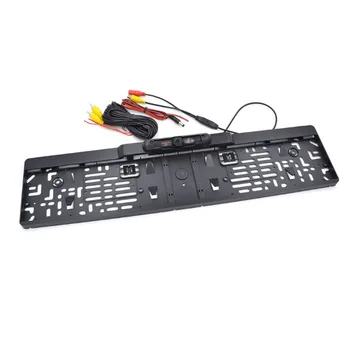 

Long Waterproof Reversing Camera European License Plate Night Vision Rear View Vehicle 45 Degree Rotated Car Accessories HD