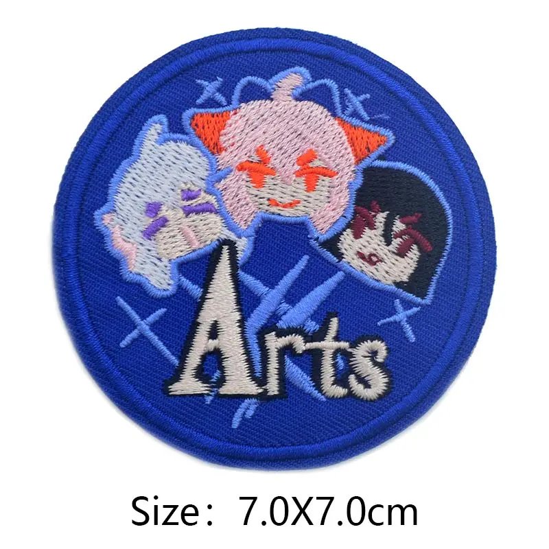 Сказочная вышитая железная нашивка для одежды DIY полосатая одежда Лоскутная наклейка с украшением на выбор