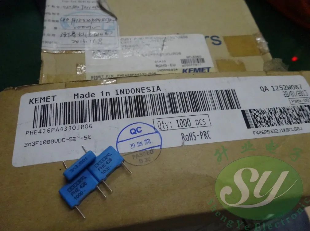 50 шт. RIFA PHE426 0,0033 мкФ/1000 V 3.3NF 3300pf 3 n3 332 пленочный конденсатор
