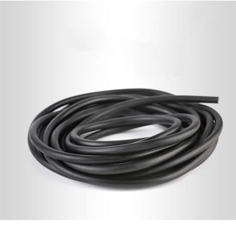 39" Long 2MM Dia High Temperature Resistant Silicone Sealing Strip Black, 2pcs 