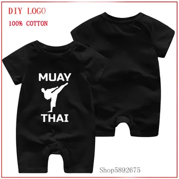 

2020 Summer Boys And Girls Fashion Hot sale Muay Thai Fighter Cotton Newborn clothing baby romper Summer Unisex Baby Clothes