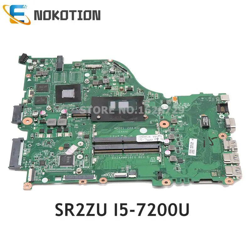 NOKOTION NBGD611005 NBGD6110056 DAZAAMB16E0 для acer aspire E5-575G E5-575 Материнская плата ноутбука SR2ZU I5-7200U Процессор 940MX GPU