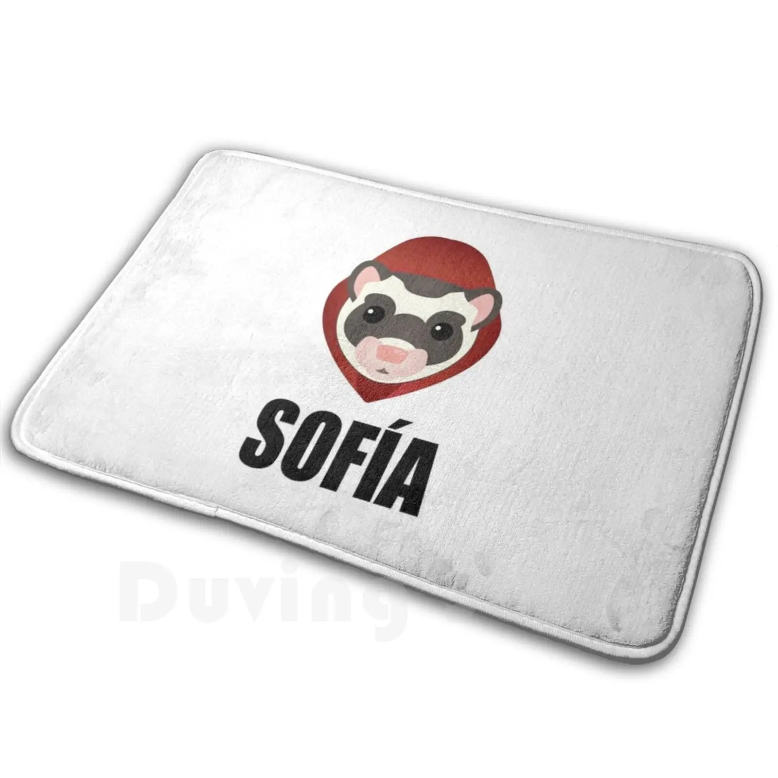 Money Heist 3 La Casa De Papel 3 Sofía Carpet Mat Tappeto Cuscino Soft Money Heist La Casa De Papel Dalí Denver Dram