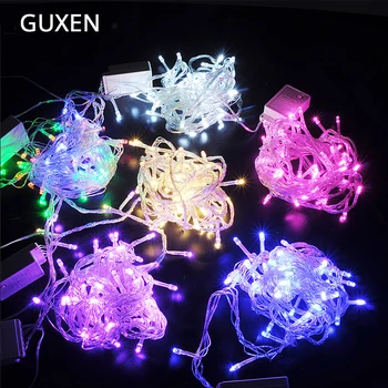 

GUXEN Led string light 10M100 leds 220V/110V Outdoor waterproof Christmas Lights string for Garden Party Holiday Decoration