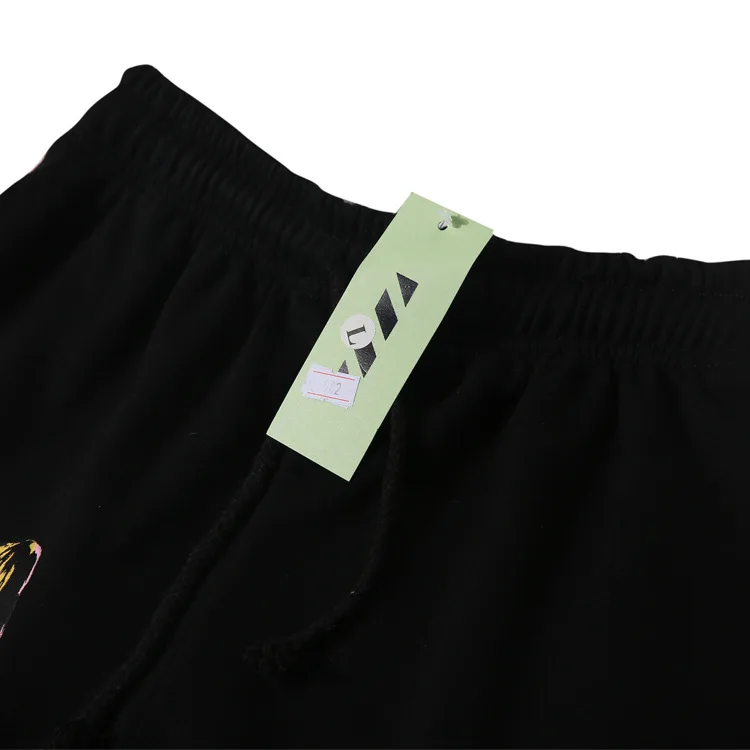 OFF-WHITE C/O VIRGIL ABLOH OW 19ss уличная печать полосатые свободные спортивные шорты пляжные шорты мужские спортивные шорты