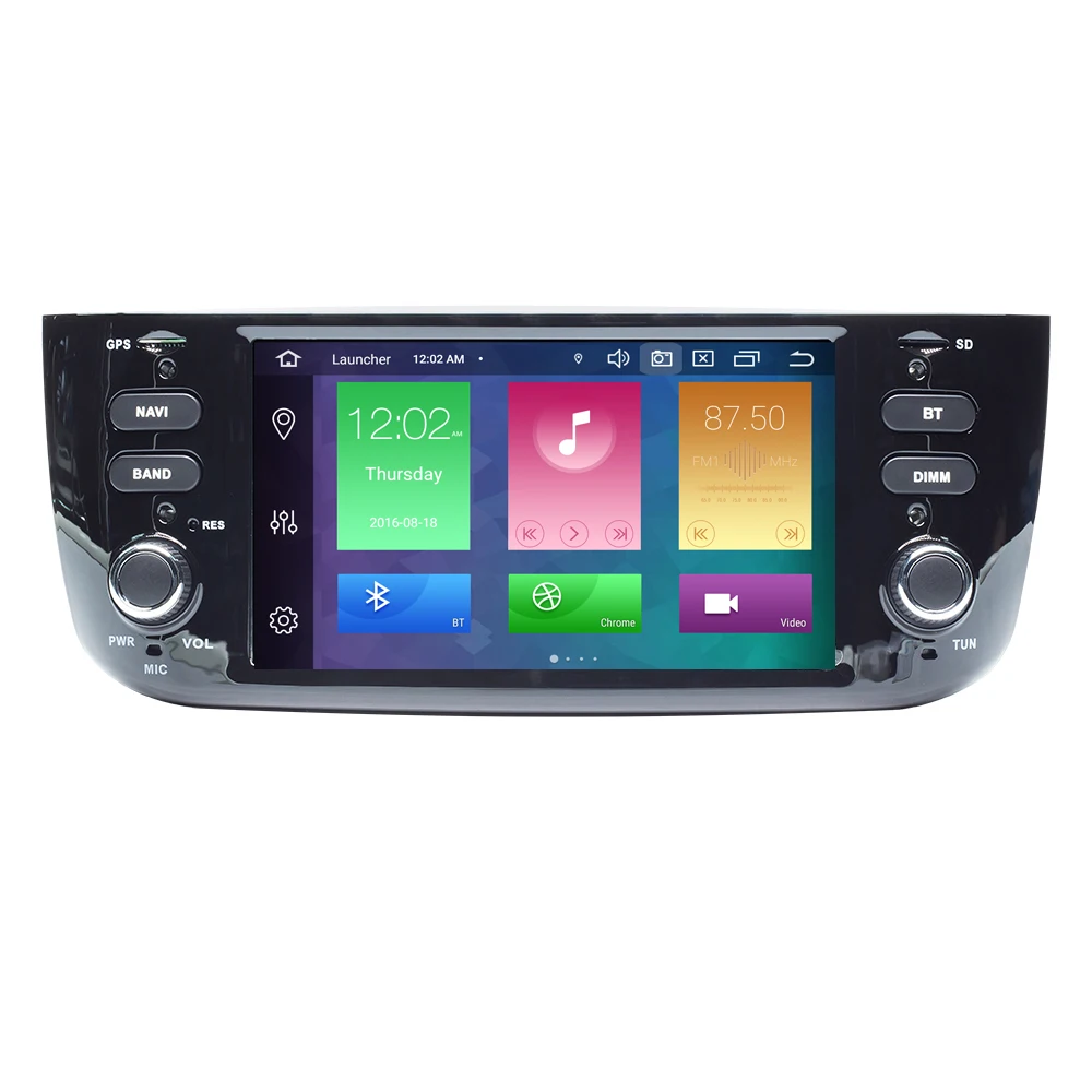 Ips 1 din Авто Радио Android 10 Автомобильный мультимедийный стерео для Fiat Grande Punto Abarth Punto EVO Linea 2012 2013 wifi