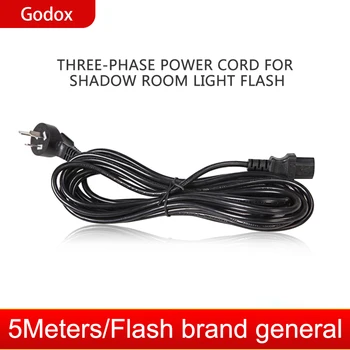 

Godox 16.4' / 5M AC Power Plug Cord Cable for Studio Flash (US / EU / UK / AU) Plug