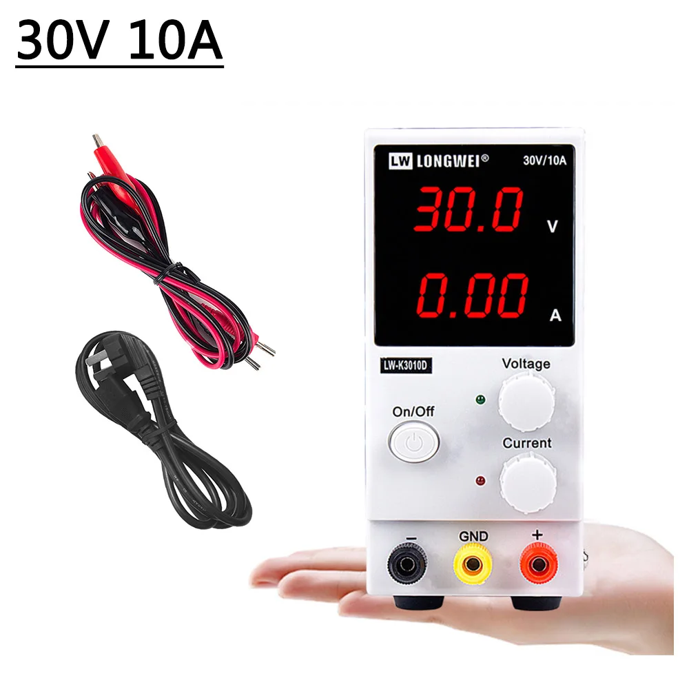LW-K3010D/R-SPS 30V 10A блок питания с переключением постоянного Регулируемый Питание лабораторная скамья источника цифрового стабилизатор тока