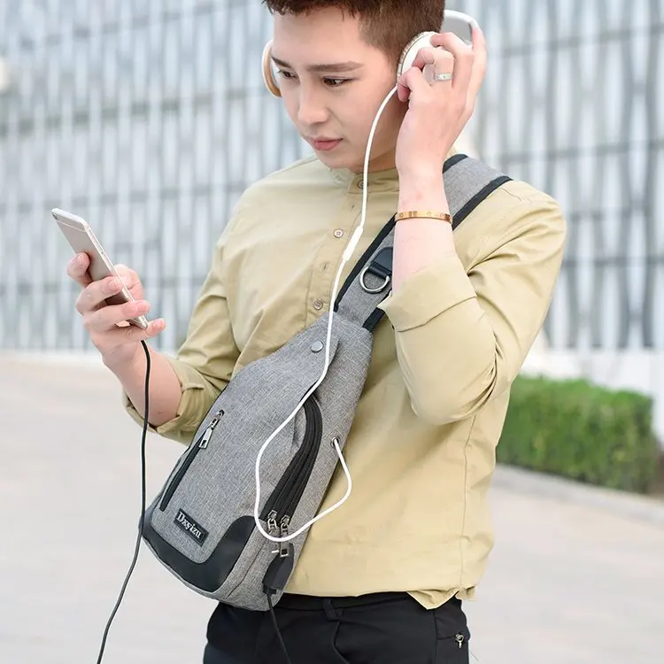 

2019 New Style Chest Pack Men's Women's Multi-functional Sports Shoulder Bag Wear-Resistant Breathable Couples Casual Travel Sma