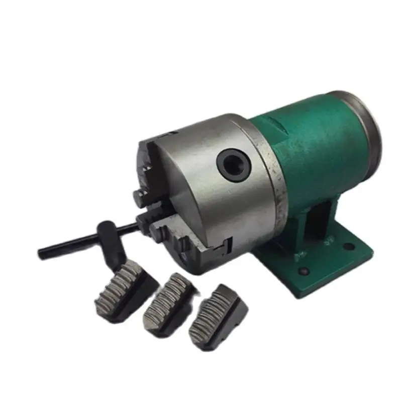 80/100 Lathe Spindle Assembly with Flange Connection Plate Transition Three-jaw Four-jaw Chuck | Инструменты