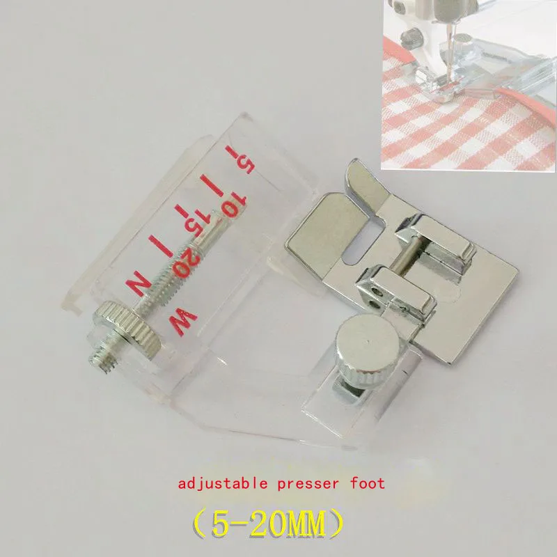 1 pcs Adjustable Bias Tape Binding Foot Snap On Presser Foot For Brother  Janome Sewing Machine Accessories Tools ZH955 6290 - Price history & Review, AliExpress Seller - Singer parts Store