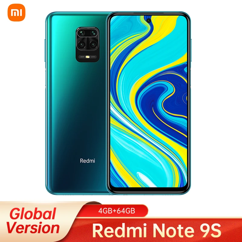 Смартфон Xiaomi Redmi Note 9S 4 ГБ 64 Snapdragon 720G 6 67 дюйма FHD 5020 мАч 48 МП AI камера | Мобильные
