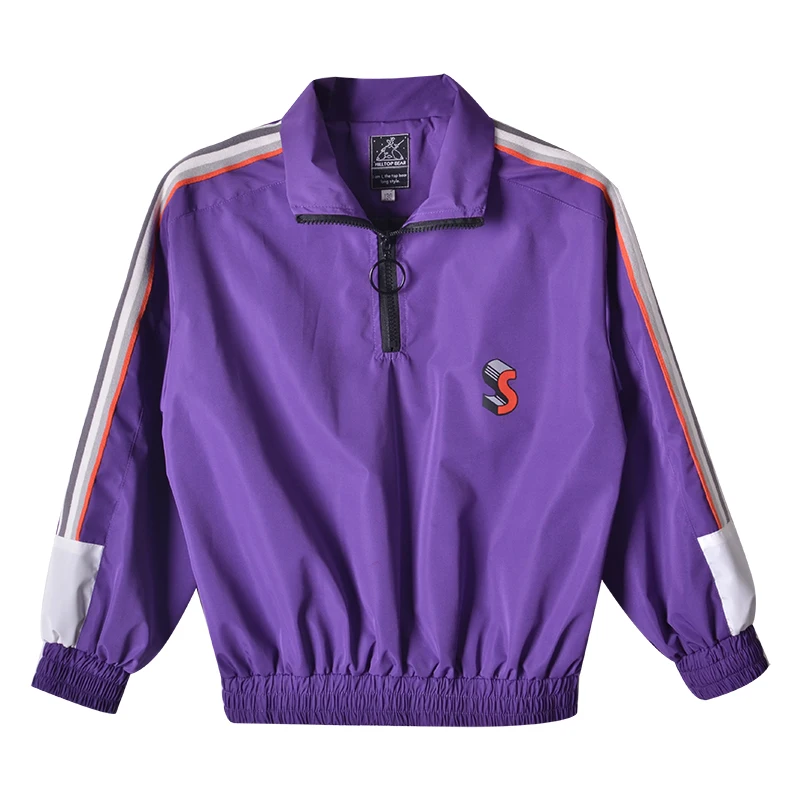 Purple Top Танцевальный костюм в стиле хип-хоп; детская одежда для джазовых танцев; топы; штаны в стиле хип-хоп с блестками; сценический костюм для мальчиков; одежда для сцены и уличных танцев - Цвет: Purple Top