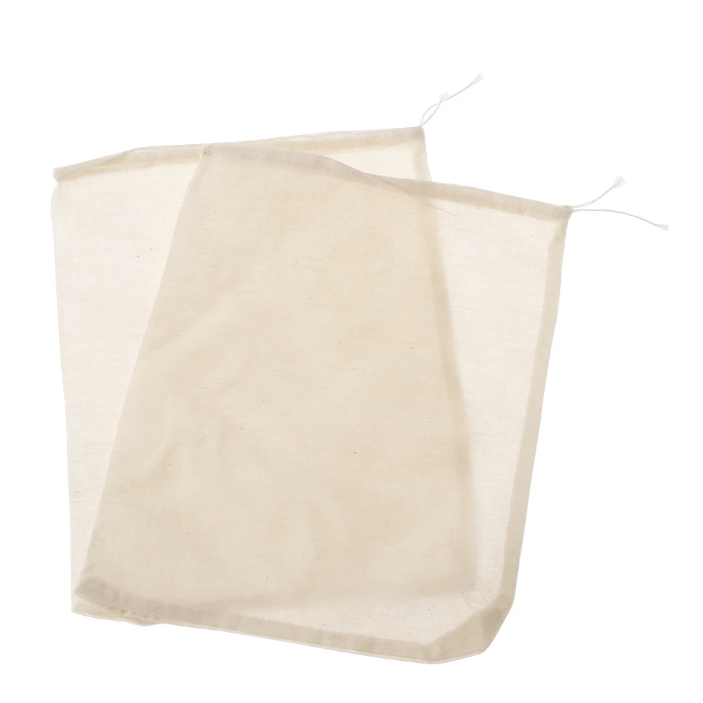 Tea Coffee Food Colander Cotton Filter Bag Nut Milk Wine Strainer Strainer Mesh