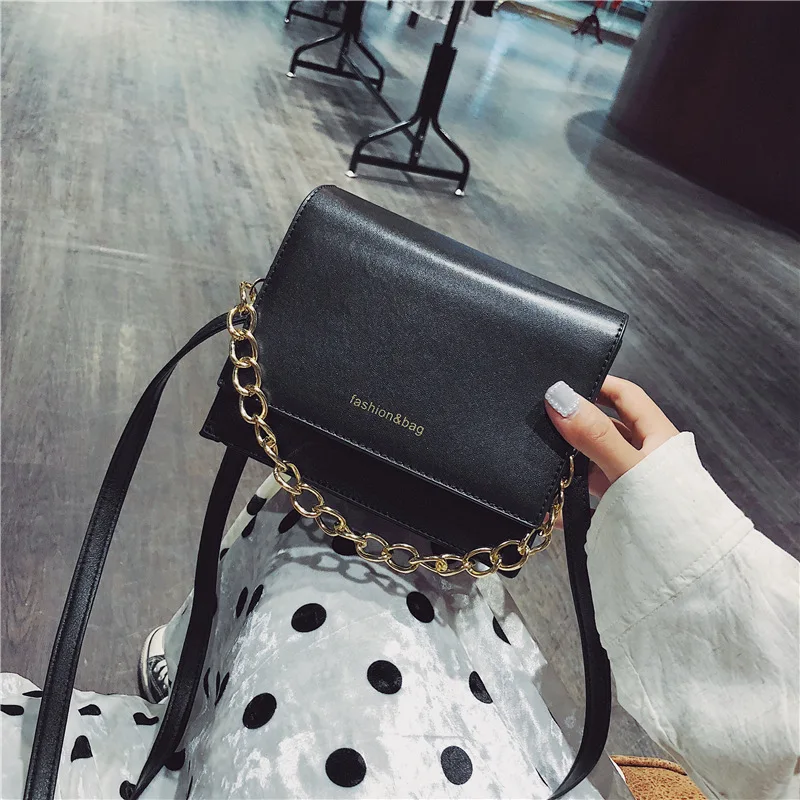 

New Arrival Bag Spring And Autumn Versatile Women's 2018 New Style CHIC Hong Kong Style Retro Chain Shoulder Bag Mini Small Shou