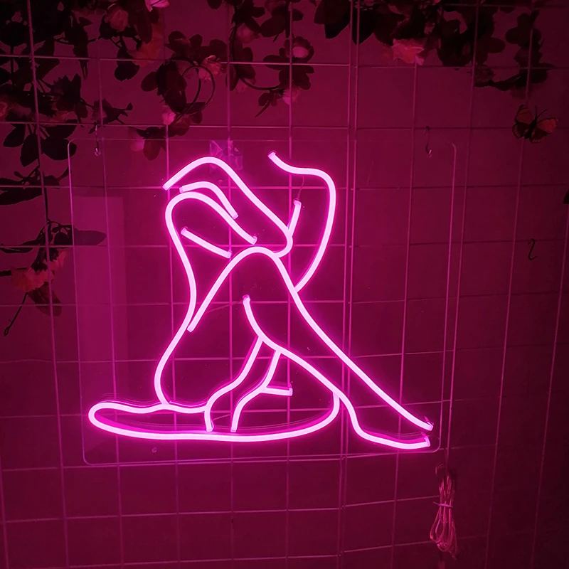Neon Light Sign Led Custom Sexy Girl For Party Wedding Bar Aesthetic Room Decor Decoration Murale Chambre Neon Pink Personalized Neon Bulbs Tubes Aliexpress