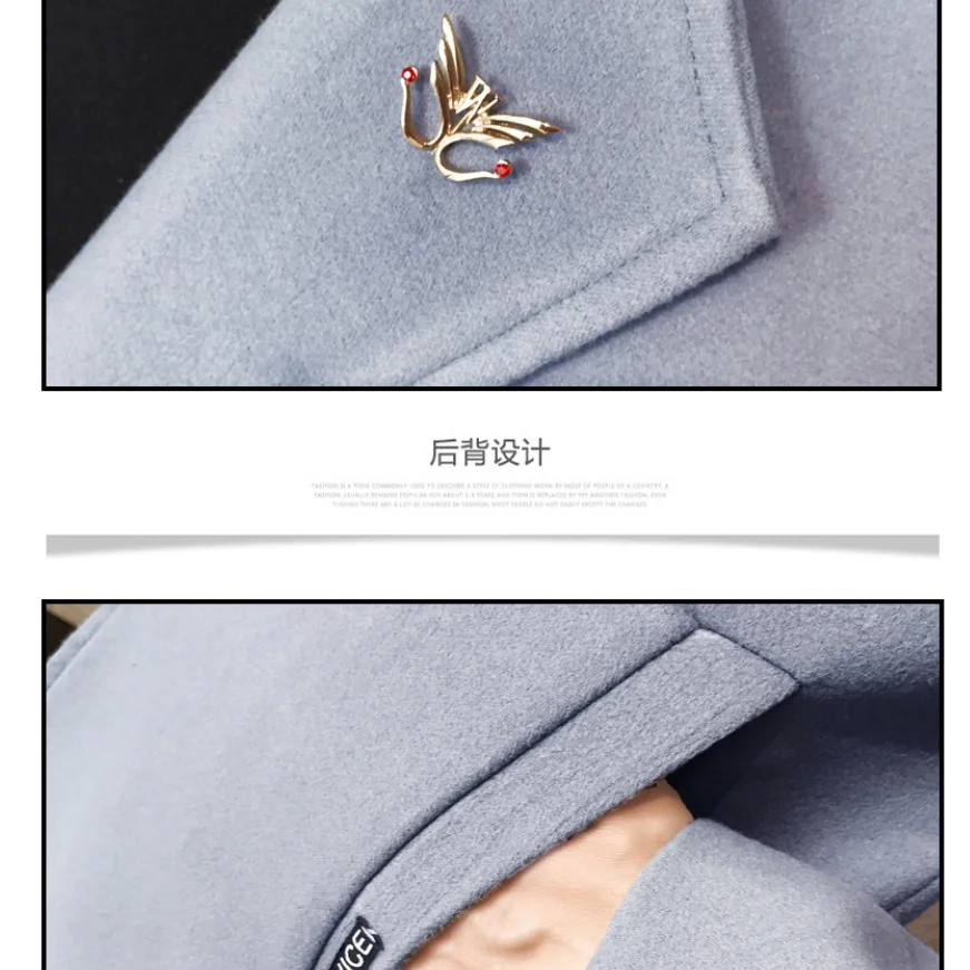 Great Value 2019 New Winter Woolen Coat Men Leisure Long Sections Woolen Coats Mens Pure Color Casual Fashion Jackets / Casual Men Overcoat