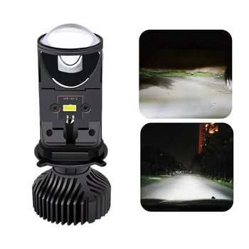 

60W/Pair Lamp H4 LED Mini Projector Lens Automobles Bulb 8000LM Conversion Kit Hi/Lo Beam Headlight RHD LHD